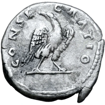 Denarius - Sabina CONSECRATIO back
