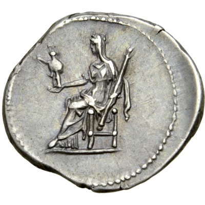 Denarius - Sabina Vesta back