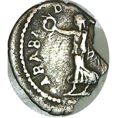 Denarius - Septimius Severus ARAB ADIAB COS II P P; Victory back