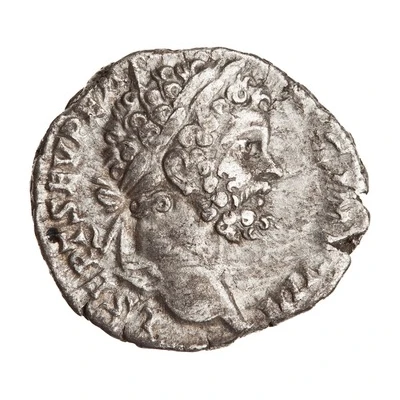 Denarius - Septimius Severus ARAB ADIAB COS II P P; Victory front
