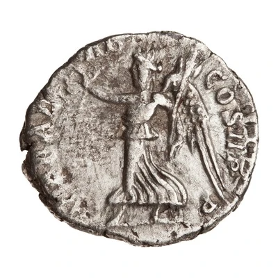 Denarius - Septimius Severus ARAB ADIAB COS II P P; Victory back