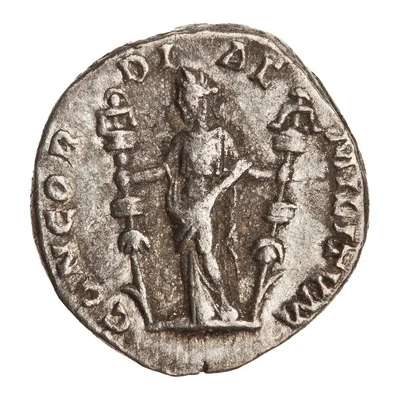 Denarius - Septimius Severus CONCORDIAE MILITVM; Concordia back