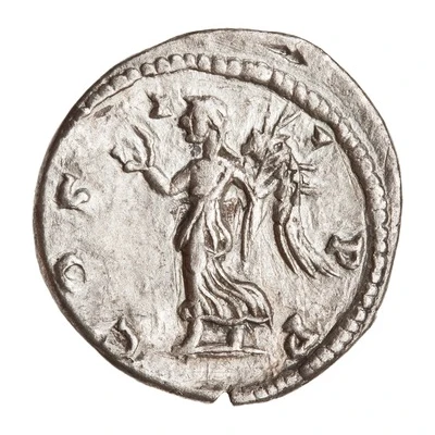 Denarius - Septimius Severus COS II P P; Victory back
