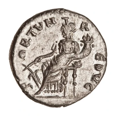 Denarius - Septimius Severus FORTVN REDVC; Fortuna back
