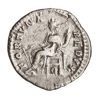 Denarius - Septimius Severus FORTVNA REDVX; Fortuna back