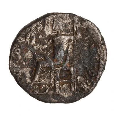 Denarius - Septimius Severus IOVI CONSERVATORI; Jupiter and Victory back