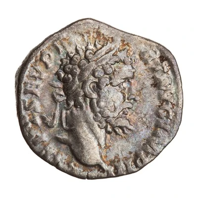 Denarius - Septimius Severus LIBERO PATRI; Bacchus and Liber front