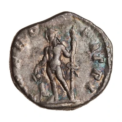 Denarius - Septimius Severus LIBERO PATRI; Bacchus and Liber back