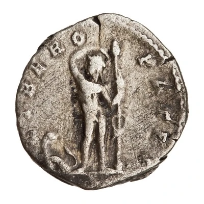 Denarius - Septimius Severus LIBERO PATRI; Bacchus and Liber back