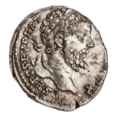 Denarius - Septimius Severus MARTI PACIFERO; Mars front