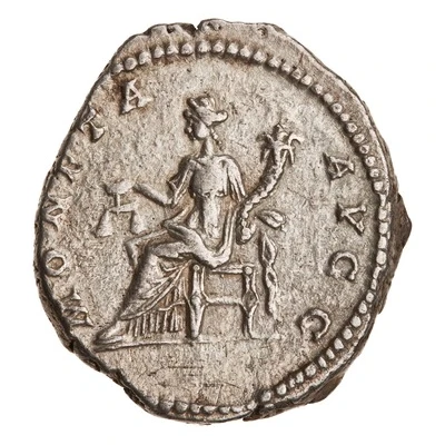 Denarius - Septimius Severus MONETA AVGG; Moneta back