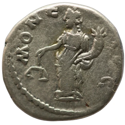 Denarius - Septimius Severus MONETAE AVG; Moneta back