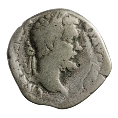 Denarius - Septimius Severus P M TR P II COS II; Jupiter and Victory front