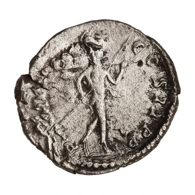 Denarius - Septimius Severus P M TR P III COS II P P; Mars back