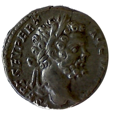 Denarius - Septimius Severus P M TR P III COS II P P; Minerva front