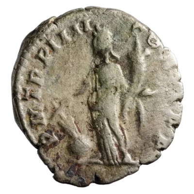 Denarius - Septimius Severus P M TR P IIII COS II P P; Fortuna back