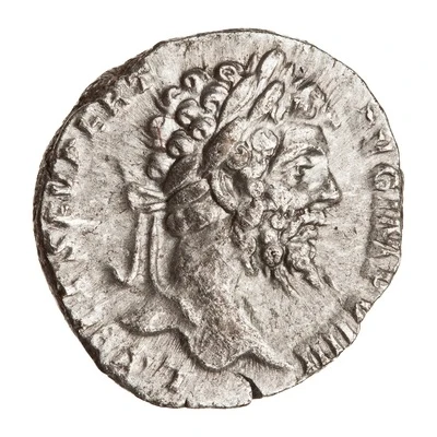 Denarius - Septimius Severus P M TR P V COS II P P; Fortuna front