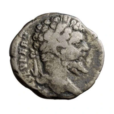 Denarius - Septimius Severus P M TR P V COS II P P; Genius front