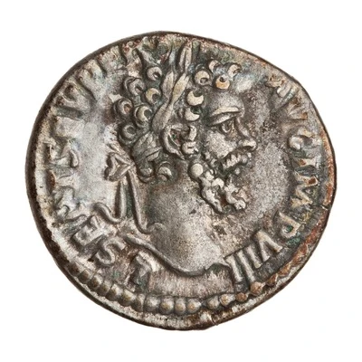 Denarius - Septimius Severus P M TR P V COS II P P; Pax front