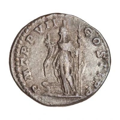 Denarius - Septimius Severus P M TR P VII COS II P P; Fortuna back