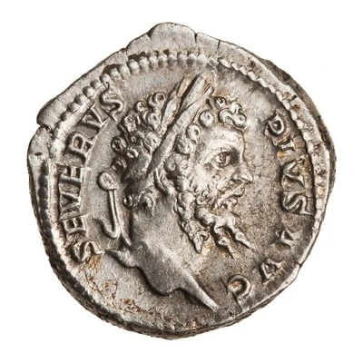 Denarius - Septimius Severus P M TR P XIIII COS III P P front