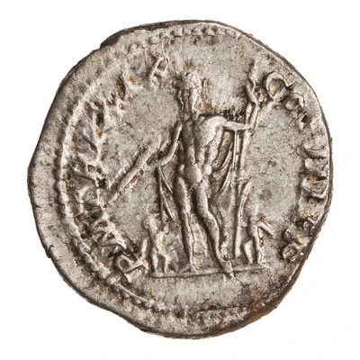 Denarius - Septimius Severus P M TR P XIX COS III P P; Jupiter back
