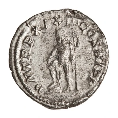 Denarius - Septimius Severus P M TR P XIX COS III P P; Neptune back