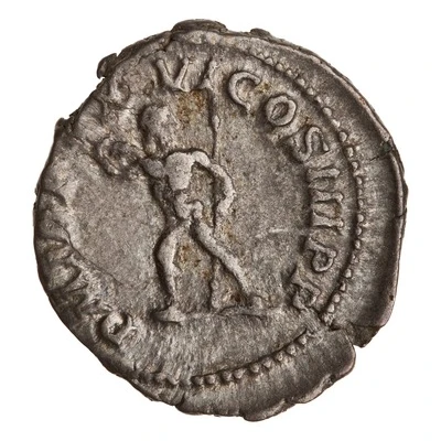 Denarius - Septimius Severus P M TR P XVI COS III P P; Jupiter back