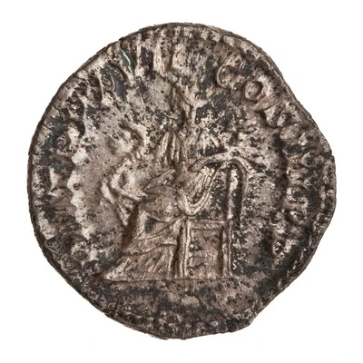 Denarius - Septimius Severus P M TR P XVII COS III P P; Salus back