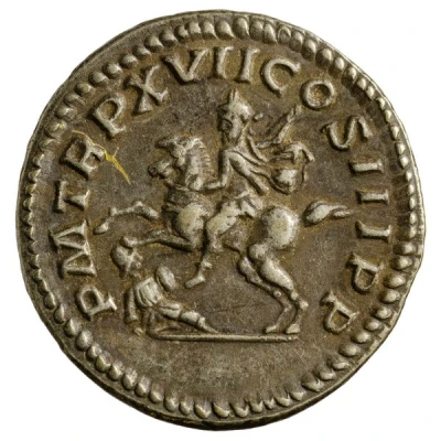 Denarius - Septimius Severus P M TR P XVII COS III P P back