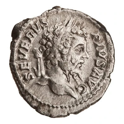 Denarius - Septimius Severus P M TR P XVIII COS III P P; Jupiter front
