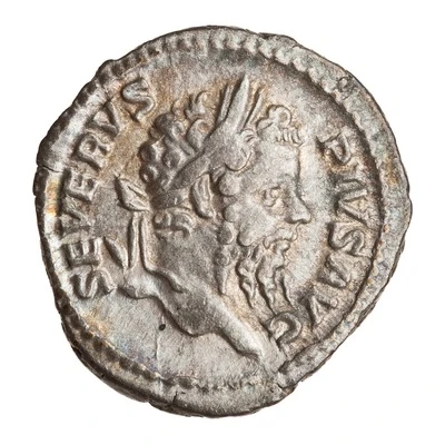 Denarius - Septimius Severus P M TR P XVIII COS III P P; Salus front