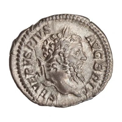 Denarius - Septimius Severus P M TR P XVIII COS III P P; Salus front