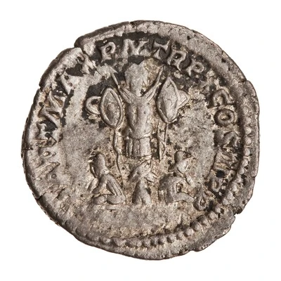 Denarius - Septimius Severus PART MAX P M TR P X COS III P P back