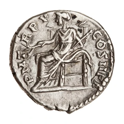 Denarius - Septimius Severus PM TR P V COS II P P; Pax back