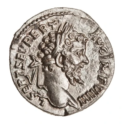Denarius - Septimius Severus PM TR P V COS II P P; Sol front