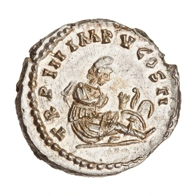 Denarius - Septimius Severus TR P III IMP V COS II back