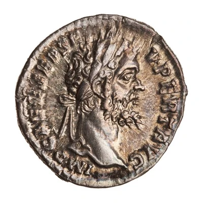 Denarius - Septimius Severus VICT AVG TR P COS; Victory front