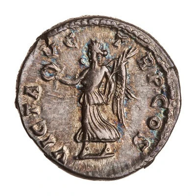 Denarius - Septimius Severus VICT AVG TR P COS; Victory back