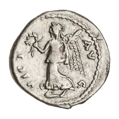 Denarius - Septimius Severus VICT AVG; Victory back