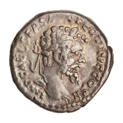 Denarius - Septimius Severus VICT AVG; Victory front