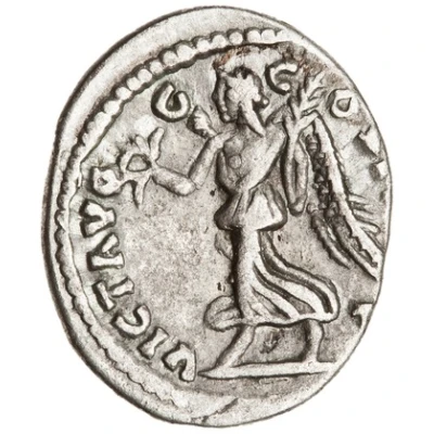 Denarius - Septimius Severus VICT AVGG COS II P P; Victory back