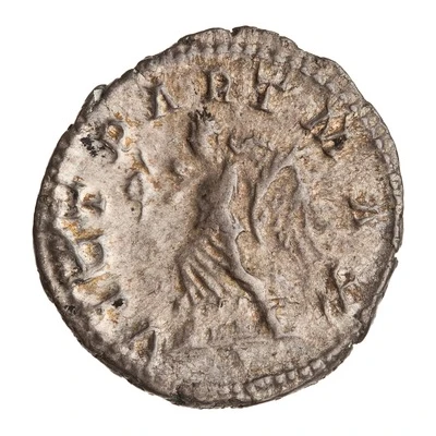 Denarius - Septimius Severus VICT PART MAX; Victory back