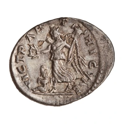 Denarius - Septimius Severus VICT PARTHICAE; Victory back