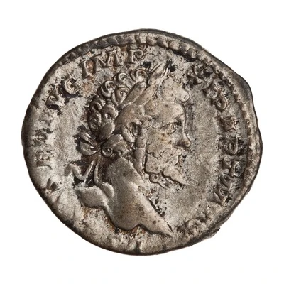 Denarius - Septimius Severus VICTORIAE AVGG FEL; Victory front