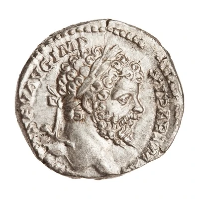 Denarius - Septimius Severus VICTORIAE AVGG FEL; Victory front