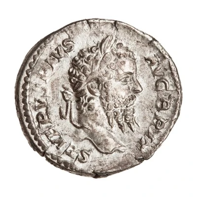 Denarius - Septimius Severus VICTORIAE BRIT; Victory front