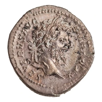 Denarius - Septimius Severus VIRT AVGG; Virtus and Victory front
