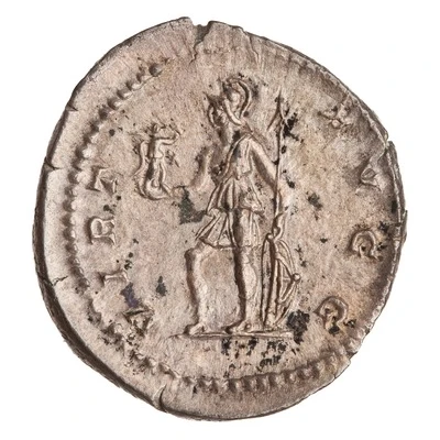 Denarius - Septimius Severus VIRT AVGG; Virtus and Victory back