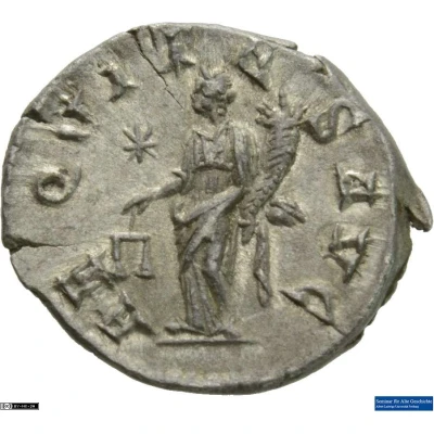 Denarius - Severus Alexander AEQVITAS AVG; Aequitas back